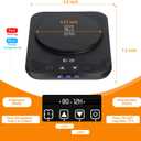 USHYMJT Sourdough Starter Warmer  Precision Temperature Control (70-100F, 1F Adjustable) with 12H Timer, Auto Shutoff & Waterproof Thermometer | Compact, Energy-Efficient Design for Home Bakers