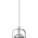 2 Pack Hanging Indoor Farmhouse 9" Blue Glass Pendant Light Brushed Nickel