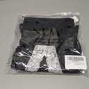 Rooscier Women's Lace Lingerie Sexy V Neck Nightwear Spaghetti Strap Nightgown Split Side Babydoll Chemise (Black, XL)