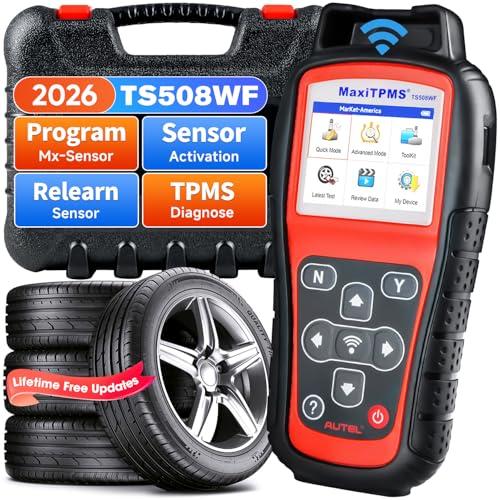 Autel MaxiTPMS TS508WF TPMS Programming Tool, 2026 WiFi Ver. of TS508 TS501 Pro TS601 TS408S TPMS Relearn Tool, Activate/Relearn All Sensors, Program MX-Sensors (315/433MHz), TPMS Reset/Diagnoses