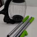 Nut Gatherer for Walnuts with 1.8-Gallon Capacity, No-Bend Emptying DesignAcorn Picker Upper Roller Suitable for 1.2"-3.6" Walnuts,Chestnuts, Fallen Apples & Tennis Balls(No Small Acorns) (Green)