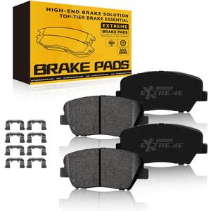 TOVASTY 4PCS Front Brake Pads Premium Carbon Ceramic Pad Compatible with Hyundai Santa Fe Sport 2017-2018, Compatible with Kia Sorento 2016-2020