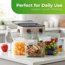 Quart Size Freezer Bags 150 Count, Resealable, Extra Strong 2 Mil Leak Proof Double Zipper Clear Stand Up Food Bags