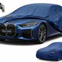 Kaugung Custom Fit Car Cover for BMW 4 Series 425i, 430i, 440i, M440i, M4, Coupe & Convertible & Gran Coupe, Heavy Duty Waterproof All Weather Outdoor Protection, Breathable with Vent