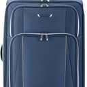 Traveler's Choice Lares Softside Expandable Luggage with Spinner Wheels, Navy, Carry-On 22-Inch
