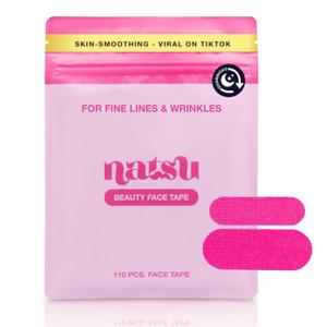 Overnight Anti Wrinkle Patches for Women - Japanese Face Tape for Forehead, Smile Lines - Stocking Stuffers Pre-Cut Kinesiology Face Tape in 2 Sizes - Skin Safe, Latex-Free