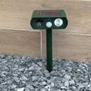 Upgraded Solar Ultrasonic Animal Repellent, Cat Raccoon Repellent, Insect Cockroach Ants Bug Repellent Killer