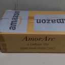 AmorArc 24 Ounces Soup Bowls with Large Handles and Lids, Stoneware Bowls Set of 2 for Soup, Cereal, Stew, Noodle, Colourful Ceramic Kitchen Bowls, Microwave&Dishwasher Safe, Grey&Beige