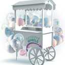 DS THE DISPLAY STORE PVC Candy Cart with Wheels for Parties - Dessert Cart on Wheels for Wedding Baby Shower and Vendor Events