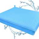 Shower Seat Cushion,Thickened Shower Chair Cushion 4D Air Fiber Material,Machine Washable and Fast Drying Suitable for Shower Seats Bathtub Baths, Poolside & Rest Dressing Room Seats Blue