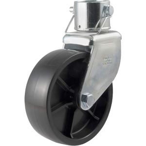 CURT 28276 6-Inch Caster Trailer Jack Wheel Replacement, Fits 2-in Tube, 1,200 lbs (Pack of 1) 