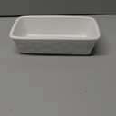 HAOTOP Ceramics Small Nonstick Baking Bread Loaf Pan, 8.5 x 4.6 Inch (White)