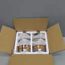 vancasso 6 Oz Ramekins Oven Safe Set of 6, Bohemian Creme Brulee Ramekins, Colorful Souffle Dishes, Pudding Custard Cups for Baking, Small Ceramic Bowls for Dipping Sauce, Ice Cream