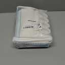 Aqua Blue Shower Curtain Cotton Coastal Ocean Striped Shower Curtains for Bathroom with Tassel 72 X 72