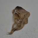 PANEWAY 16Inch Hair Toppers for Women with Thinning Hair - 6.5''x6.5'' Ladies Wiglets Toppers - Ombre Dark Root to Blonde