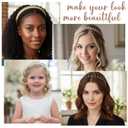7-Pack Pearl Fashion Headbands, Artificial Pearl Rhinestone Shiny Beaded Hairbands, Non-Slip Cute Party and Wedding Hair Accessories,Suitable for Women and Girls