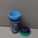 REDUCE GoGo's Kids Portable Tumbler Cups with Lids and Spill-Proof Straws - 5 Pack of Stackable 12 oz Tumblers with Twist-On Lids - Easy Storage, Dishwasher Safe - Scavenger Boy Set