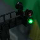 Building Block Railway Track LED Signal Light Intelligent Suitable for Railway Station Rail and Road Kit Small Particle Building Blocks Light Lighting Kit Block Gifts Compatible with Lego