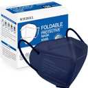 WWDOLL KN95 Face Mask 100 Pack, 5-Layers Breathable KN95 Masks, Purple