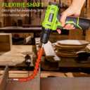 FADAKWALT Cordless Drill Set,12V Power Drill Set with Battery and Charger, Electric Driver/Drill Bits, 3/8'' Keyless Chuck,21+1 Torque Setting, 180 inch-lbs, with LED Electric Drill Set (Green)