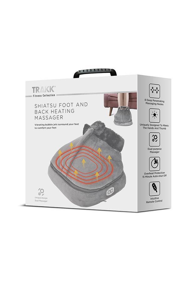 Trakk Shiatsu Foot Back Heating Massager Dual Purpose Vibration Massage 