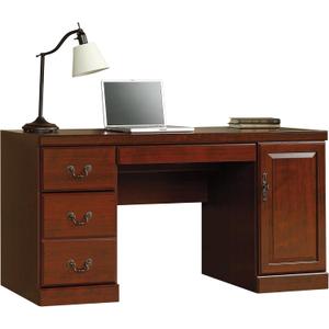 Sauder 404944 Heritage Hill Computer Credenza, Classic Cherry Finish, L: 59.25" x W: 20.47" x H: 30.24"