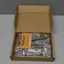 Goldenwarm 10Pcs Cabinet Bar Handles Brushed Brass Dresser Drawer Pulls 3-3/4in(96mm) Kitchen Cabinet Hardware - Modern Dresser Hardware Cupboard Door Pull Handles (3-3/4 Inch Hole Centers)