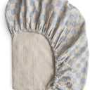 Fitted Crib Sheet | 192 Thread Count | 23"x 37" (Blue Check)