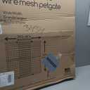 MYPET North States Extra Tall & Wide Wire Mesh Dog Gate: 29.5-48" Wide, 37" Tall, Natural Finish, Made in USA