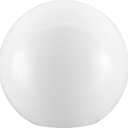Aspen Creative 28002-31, 8" White Acrylic Replacement Lamp Post Globe with 3-3/4" Neckless Opening
