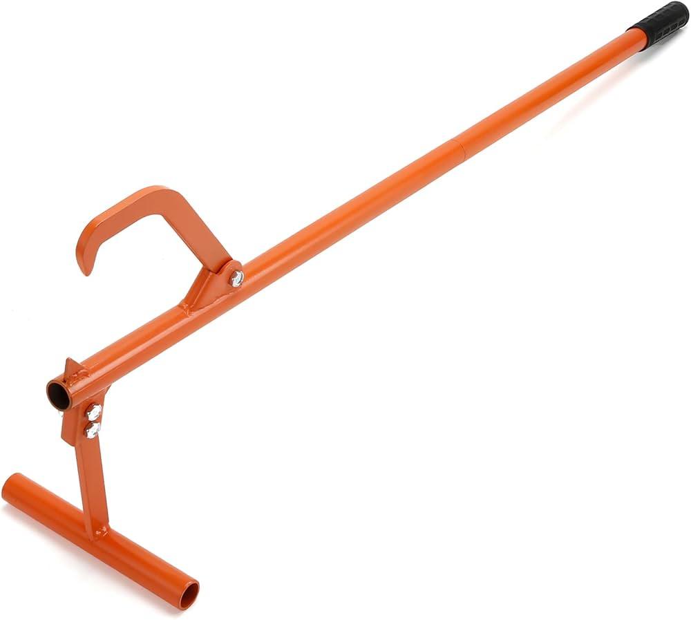 54" Timberjack Log Lifter, Adjustable Log Roller Cant Hook, Heavy Duty Steel Logging Tools Log Jack, Log Cant Hook Logging Tools for Rolling and Raising Up Logs