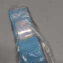 Funfery 100 pcs Blue Holographic Mylar Packaging Bags,Clear Seal Resealable Bags Foil Pouch Zipper Bag for Food Storage,Lipgloss,Jewelry,Eyelash Packaging for Small Business(2.4x3.9In)