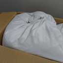 SNUG&COZY Luxury Goose Down Feather Pillow Inserts - 24x24IN, Double Layered Down-Proof Design, Ultra-Soft Cover, High Fill Weight, Pack of 2, White