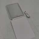 FUNTOUCH Rechargeable Travel Makeup Mirror with 72 Led Lights, Portable Lighted Beauty Mirror, 3 Color Lighting, Dimmable Touch Screen, Tabletop LED Folding Cosmetic Vanity Mirror (White)