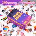 BUSOHA Mouth Mayhem Words So Hard Card Game - 3 in 1 Board Party Games for Adult Fun Travel Toy for Game Night with 220 Picture Cards and 30 Penalty Cards Gift for Friend Party Adults Age 18-30