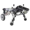 Dog Wheelchair for Small Medium Large Dogs, Adjustable 4-Wheel Mobility Aid, Lightweight Rehabilitation Brace (4 Wheels, L)