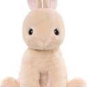 WEIGEDU 17.3-Inch Rabbit Bunny Stuffed Animal Plush Toy for Kids, Boys, Girls, Babies - Perfect Birthday, Easter, and Christmas Bedtime Gift (Beige)