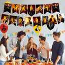 2 x Lucifer Birthday Party Decoration, Lucifer TV Series Theme, Red, Includes Banner, Cake Topper, Cupcake Toppers, Latex Balloons