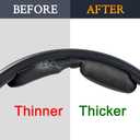 SOULWIT Headband Cover for Skullcandy Hesh 3/ANC/Evo Headphones, Replacement Headstrap Pad Repair Part - Black