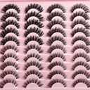 Lashes Wispy False Eyelashes Strips 4 Styles Cat Eye Strip Lash Natural Looking Fake Mink Eyelash Pack Short Fluffy Full Lashes that Look Like Extensions Wispies Clear Band Pestaas Postizas