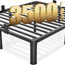 Yitong Angel 14 inch King Size Bed Frame with Round Corner Legs Mattress Slide Stopper,3500 lbs Heavy Duty Metal Platform,Steel Slat Support,No Box Spring Needed,Easy Assembly,Noise Free