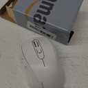 TECKNET Wireless Mouse, 2.4G Ergonomic Optical Mouse, Computer Mouse for Laptop, PC, Computer, Chromebook, Notebook, 6 Buttons, 24 Months Battery Life, 4000 DPI, 6 Adjustment Levels (White)