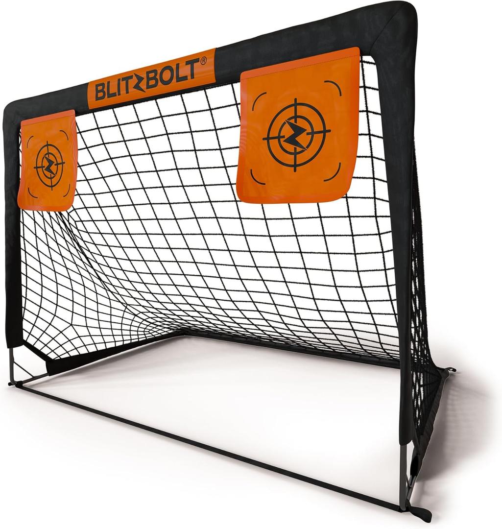 Pop-Up Soccer Goal 4x3 ft (120x90 cm)  Portable, Durable, Easy Setup, Perfect for Kids and Adults Soccer Training and Games. Ideal for The Beach, Your Home and The Backyard. Great Gift.