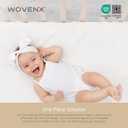 Organic All in One Crib Sheet and Mattress Protector - Waterproof Protectors - Reusable Washable  Fits Cribs  52x28- with 9 Skirt White