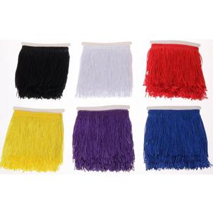 HEARTWISH Fringe Trim Lace Polyester Tassel Trim Ribbon 4-6inch Wide 12 Yards Multi-Colored for Clothes Accessories and Latin Wedding Dress and DIY Lamp Shade Decoration (Classical 4inch)