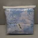 LONAVA 100% Cotton Flannel Sheet Set 4 Pieces, Heavy-Duty Fluffy Flannel Design, Thermal Lock Technology, 16 inch Deep Pocket Cozy Soft Bedsheets,(Full,Snowflake)