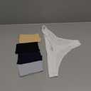 voenxe Seamless Women Underwear Thongs,No Show Ladies Thong,No Line Workout Breathable Comfortable Panties,Soft Undies,5-Pack (Medium)