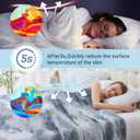 Cooling Blanket King Size (90"X108"), Cold Blanket for Hot Sleepers, Ultra-Cool Lightweight & Breathable, Soft Thin for Night Sweats, Bed & Couch