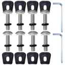 Weysat 2 Set Wakeboard Binding Screws Thumb Screw Hardware Kit, 8 Pcs in Total