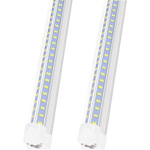 LED Shop Lights,4FT Led Light 6500k Daylight 50W 7000LM.4 Foot Shop Lighting Clear Cover Integrated V-Shape,Led Garage Lights for Workshop 4ft,Warehouse Commercial Bay Lighting(2-Pack)